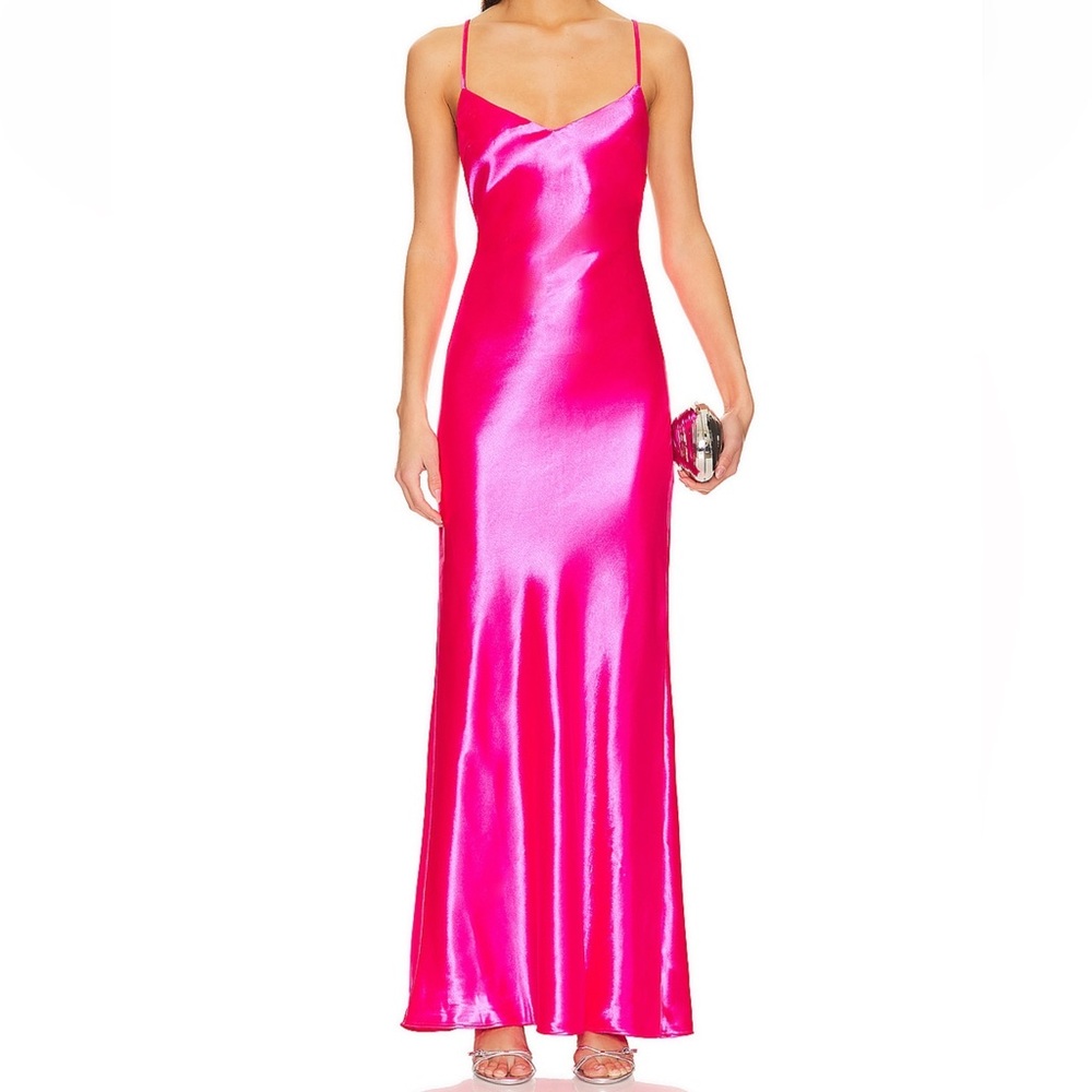 Revolve Lovers and Friends Hot Pink Gown